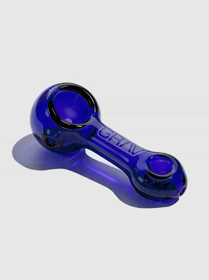 Mini Spoon Glass Hand Pipe, Blue