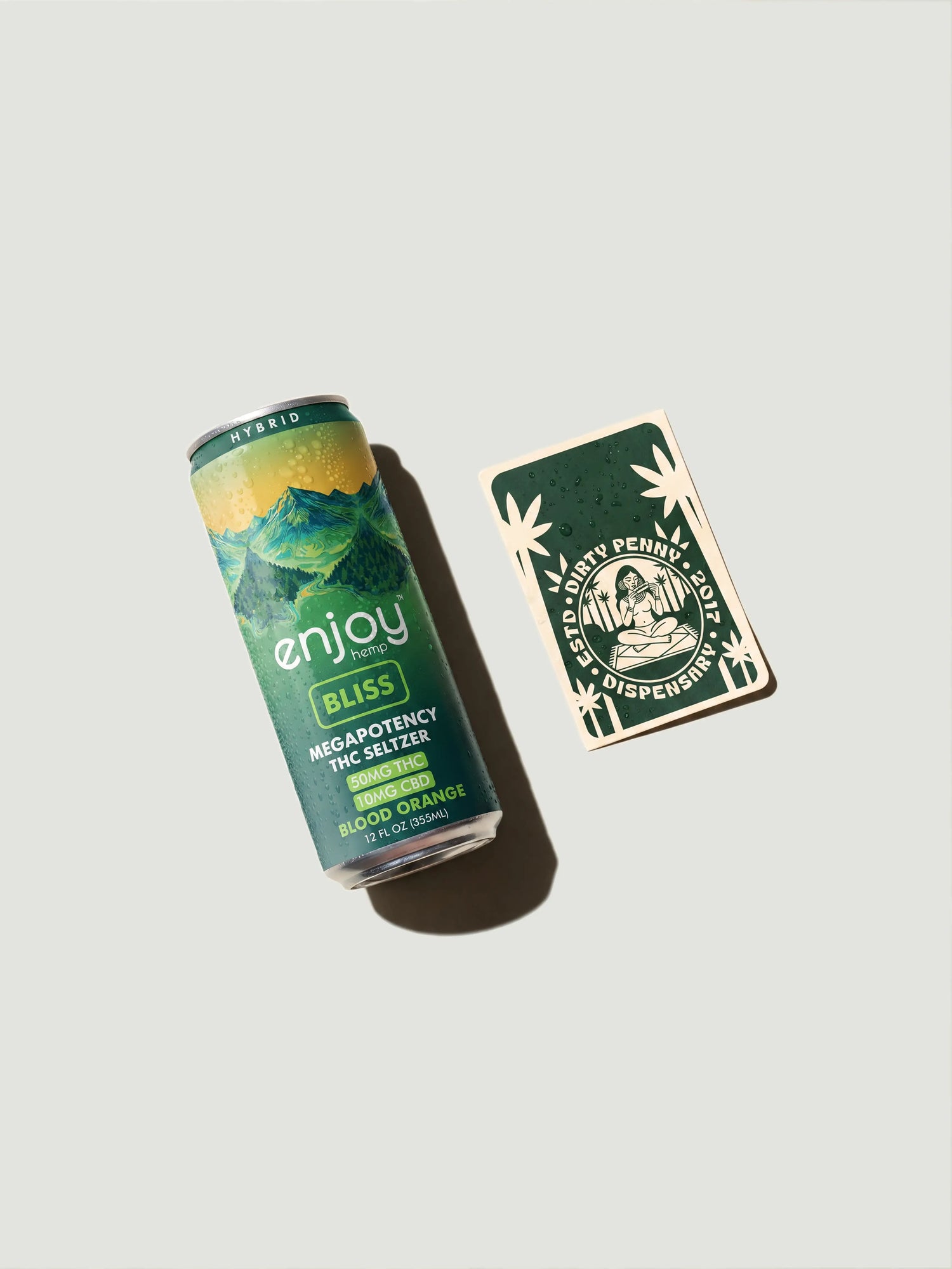 Enjoy Hemp Bliss  50mg THC 10mg CBD Seltzer Blood Orange
