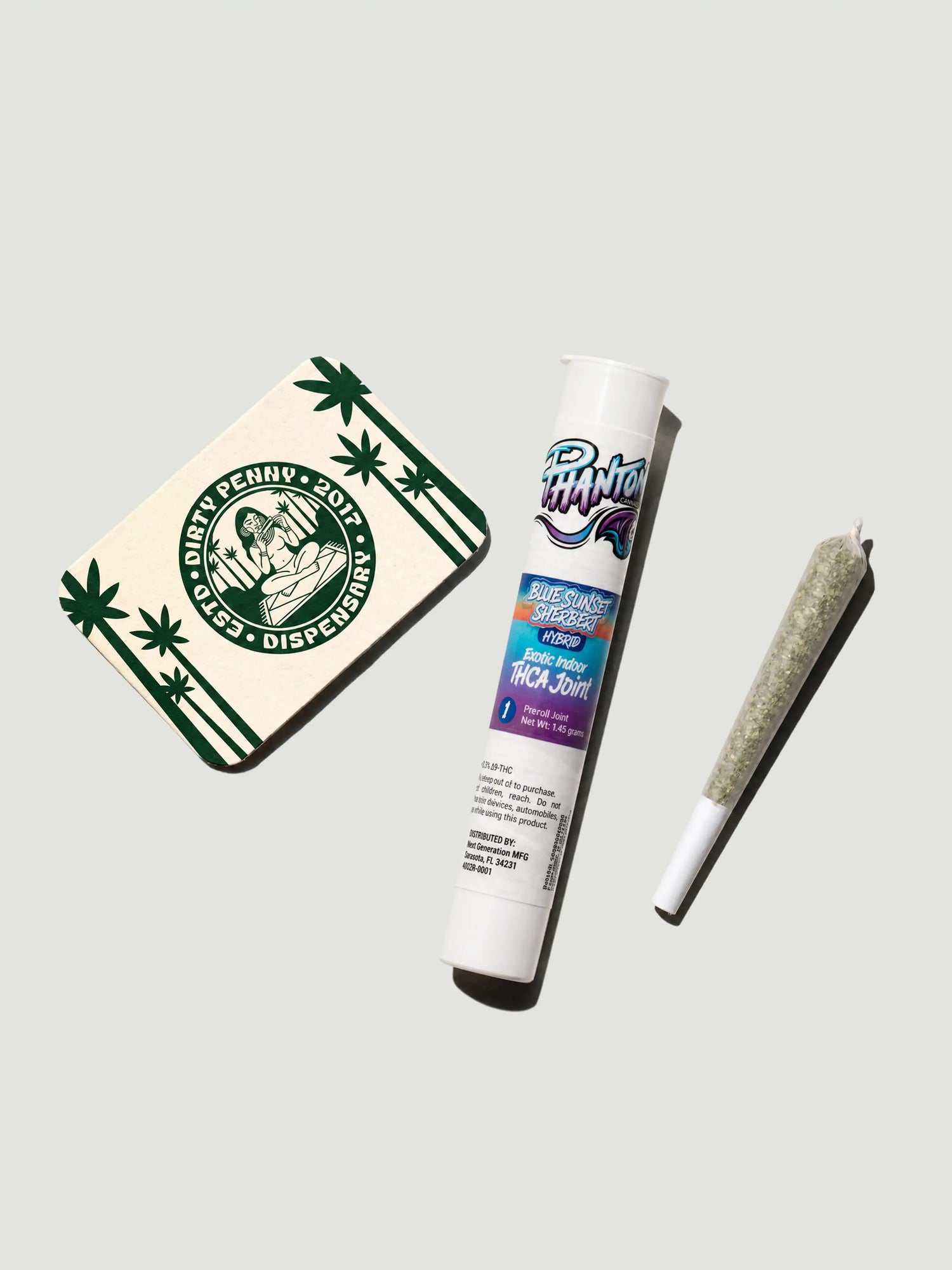 HC8 Phantom THCA Joint Blue Sunset Sherbert Exotic Indoor 1.45g