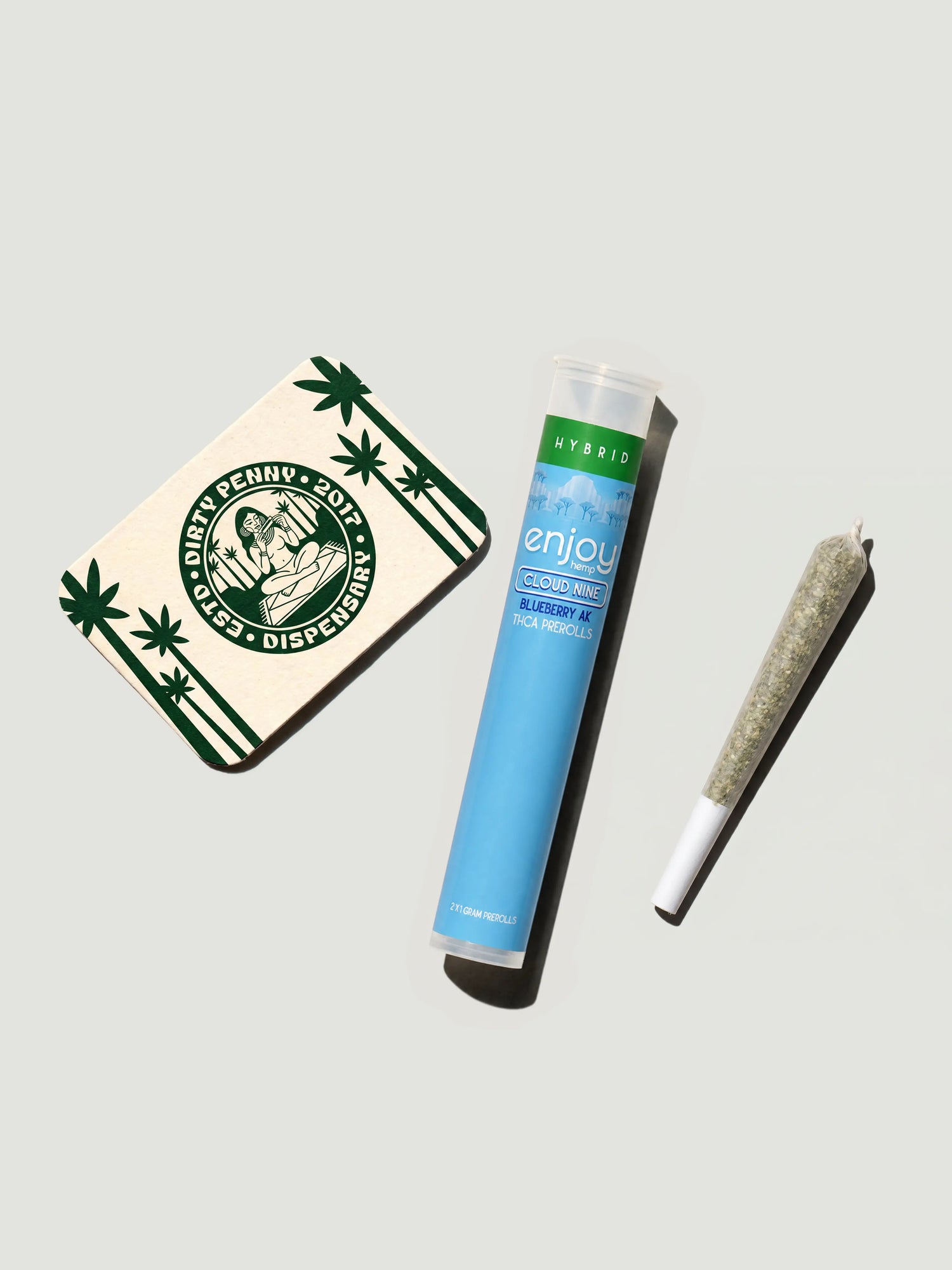 Enjoy Hemp THCA Prerolls Cloud Nine — Blueberry AK Hybrid 2-Pack