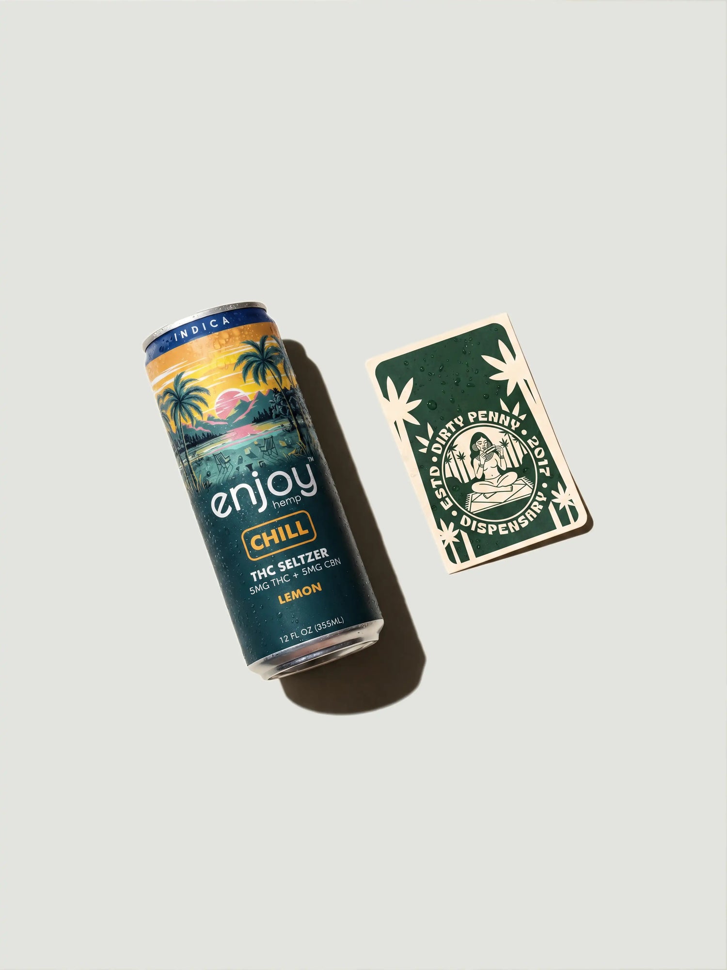 Enjoy Hemp Chill  5mg THC + 5mg CBN Lemon Seltzer