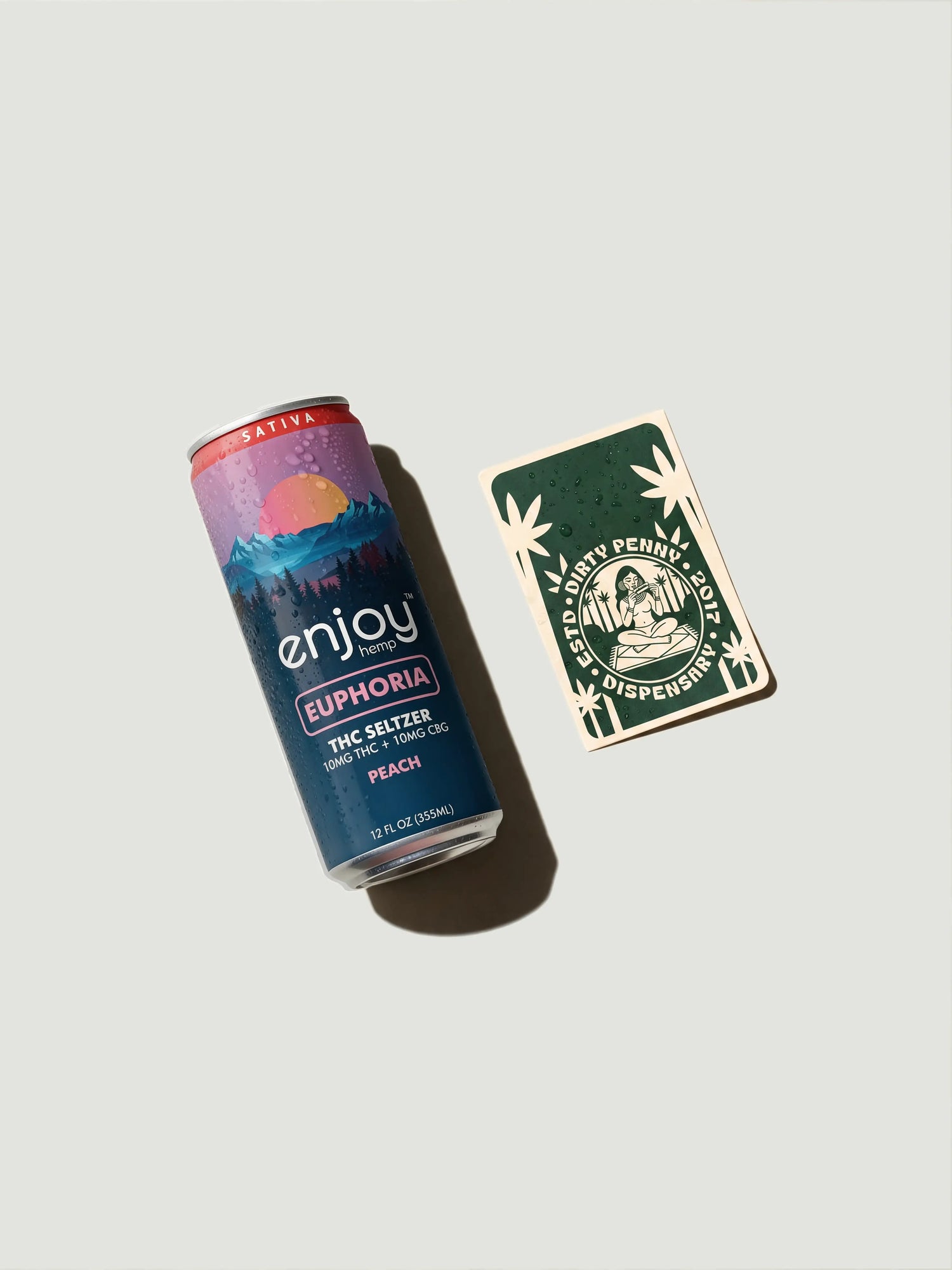 Enjoy Hemp Euphoria 10mg THC + 10mg CBG Peach Seltzer
