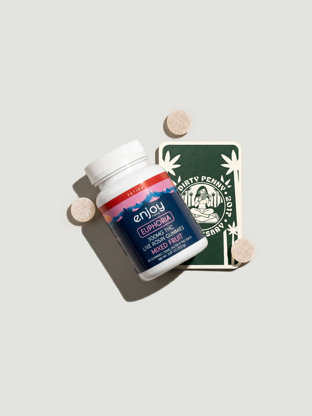 Enjoy Hemp 300mg Euphoria THC Gummies Sativa 25ct