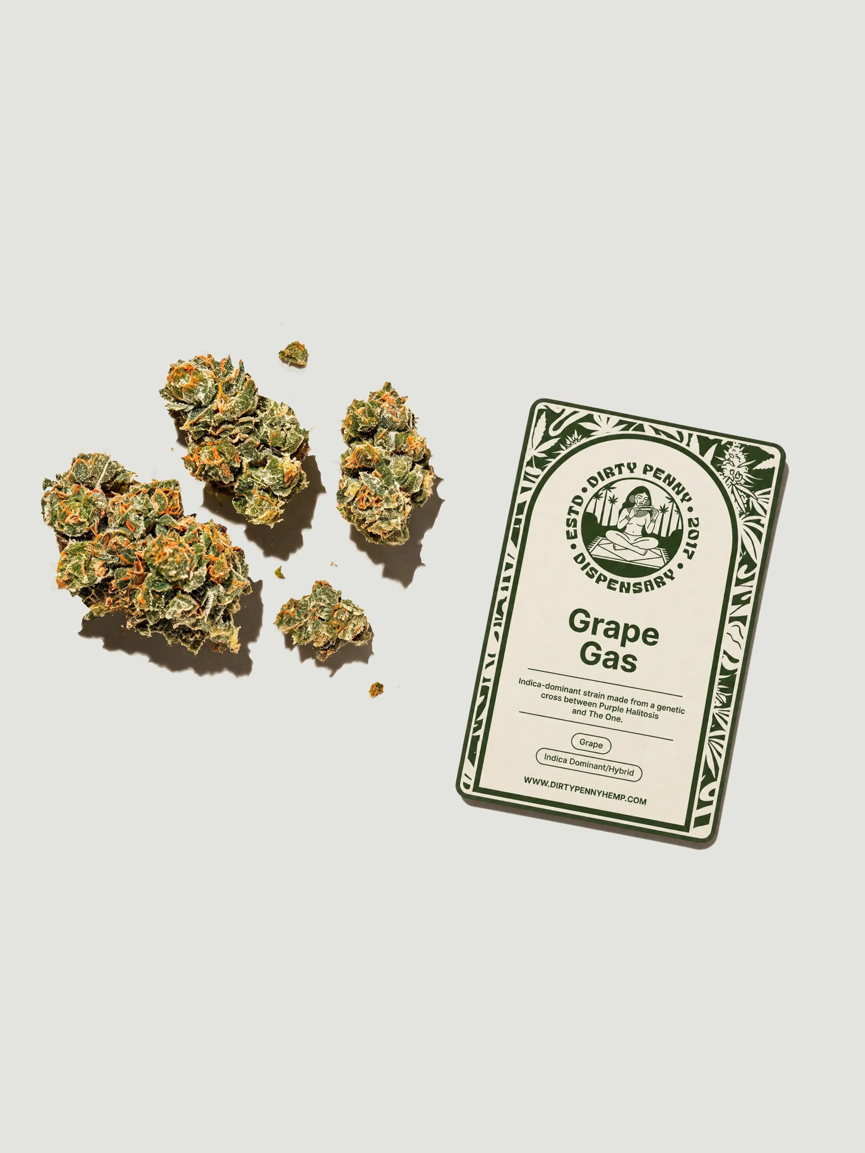 Grape Gas THCA flower 3.5g - Dirty Penny Hemp Co