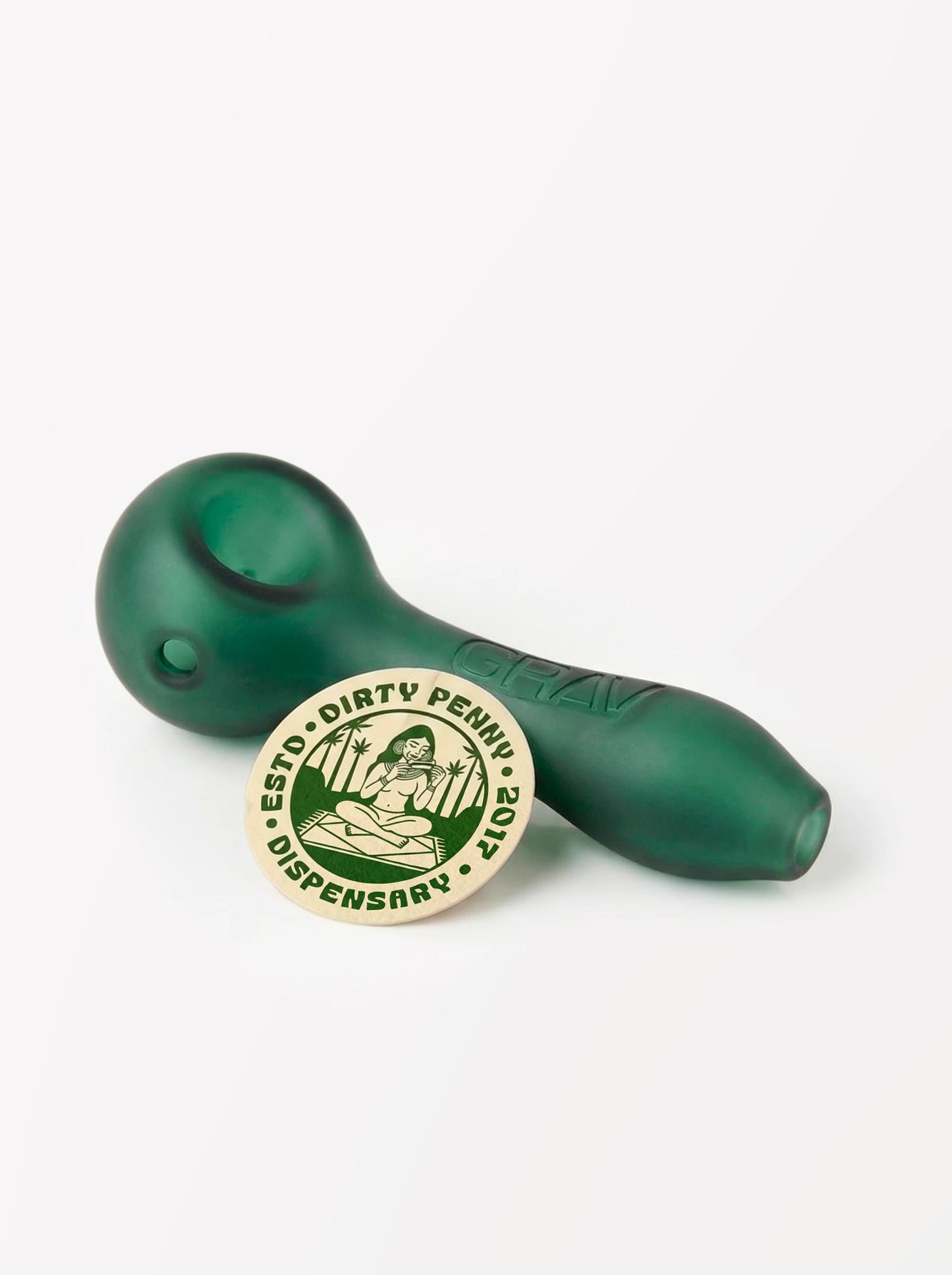 GRAV Sandblasted Spoon Glass Hand Pipe