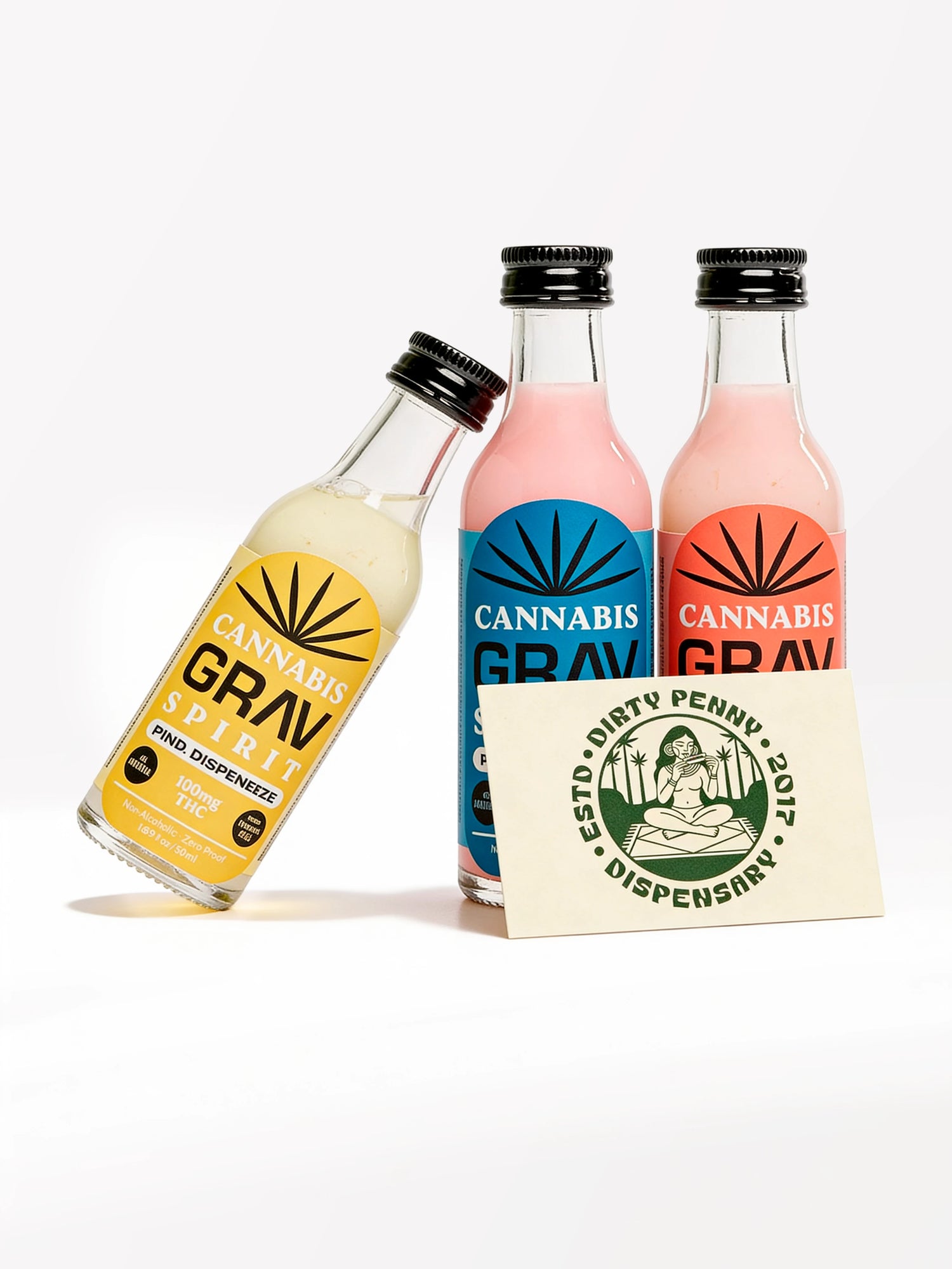 GRAV Cannabis Spirit Flavor Shots Variety Pack 3x50ml 300mg THC