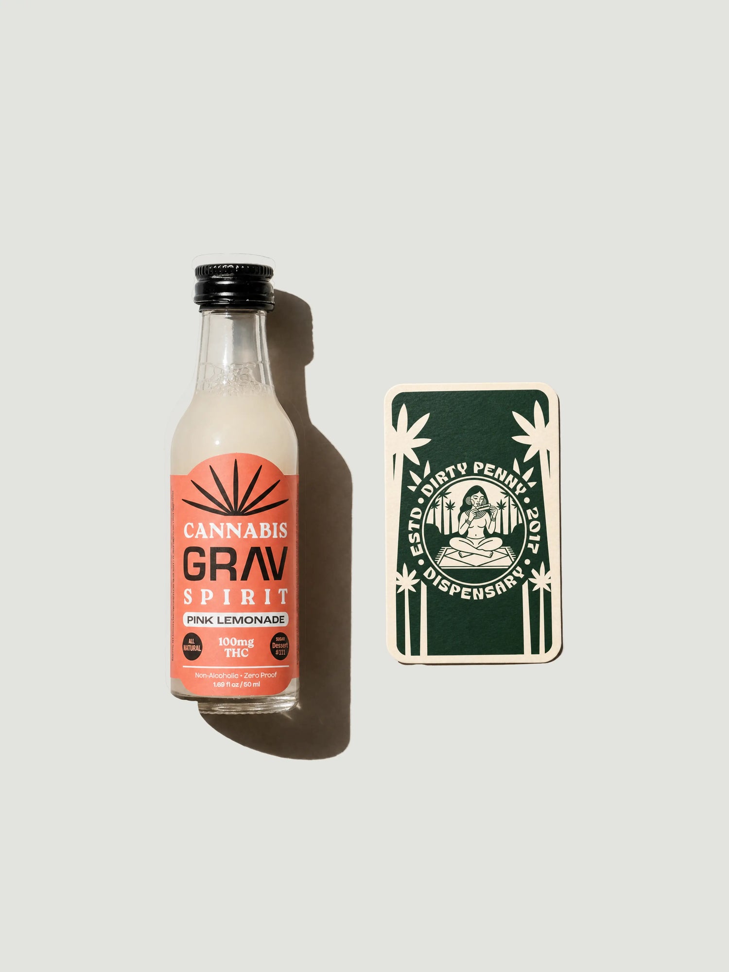 GRAV Cannabis Spirit Flavor Shot Pink Lemonade 50ml 100mg THC