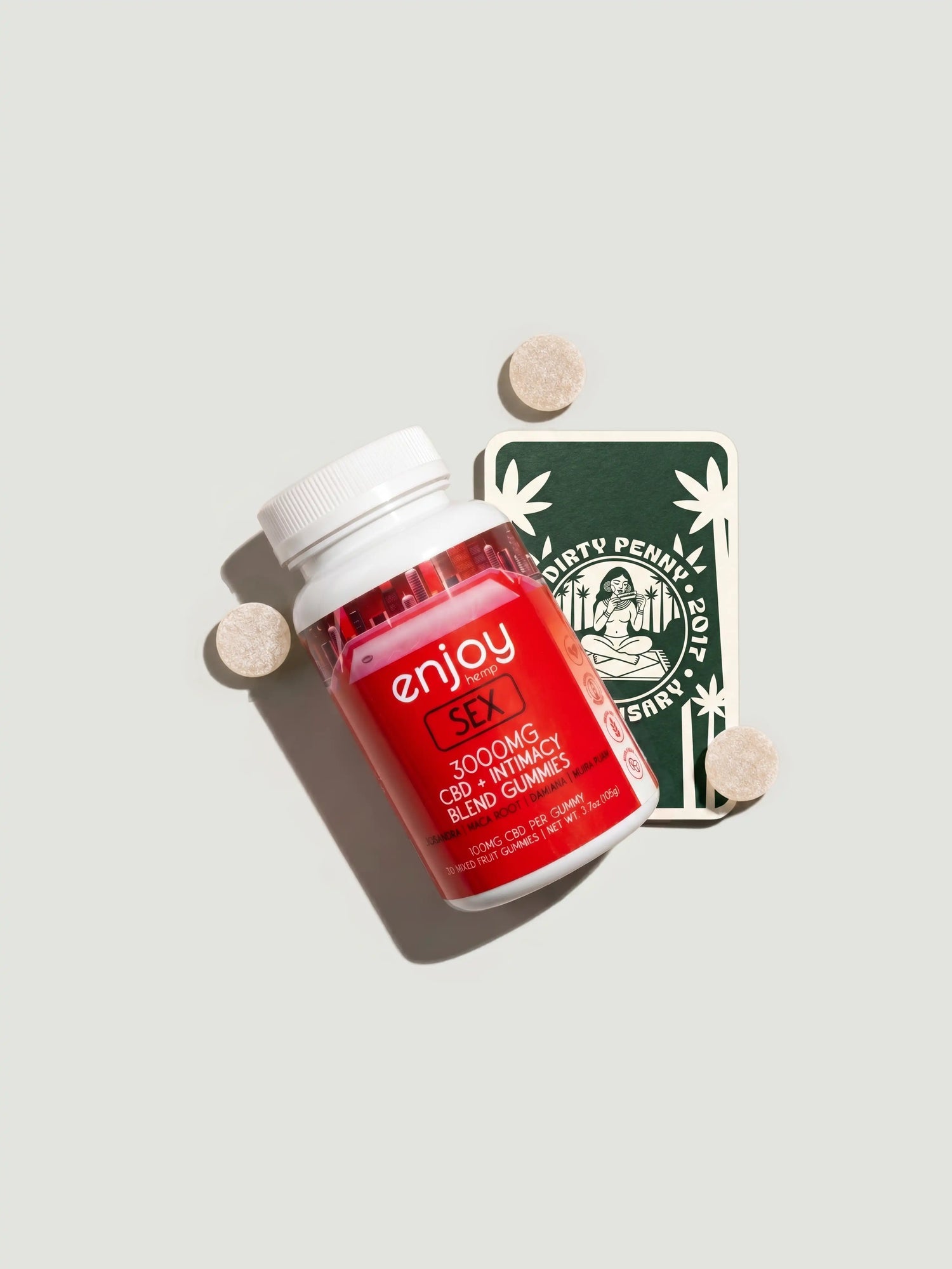 Enjoy Hemp 3000mg Sex Gummies CBD + Intimacy Blend 30ct
