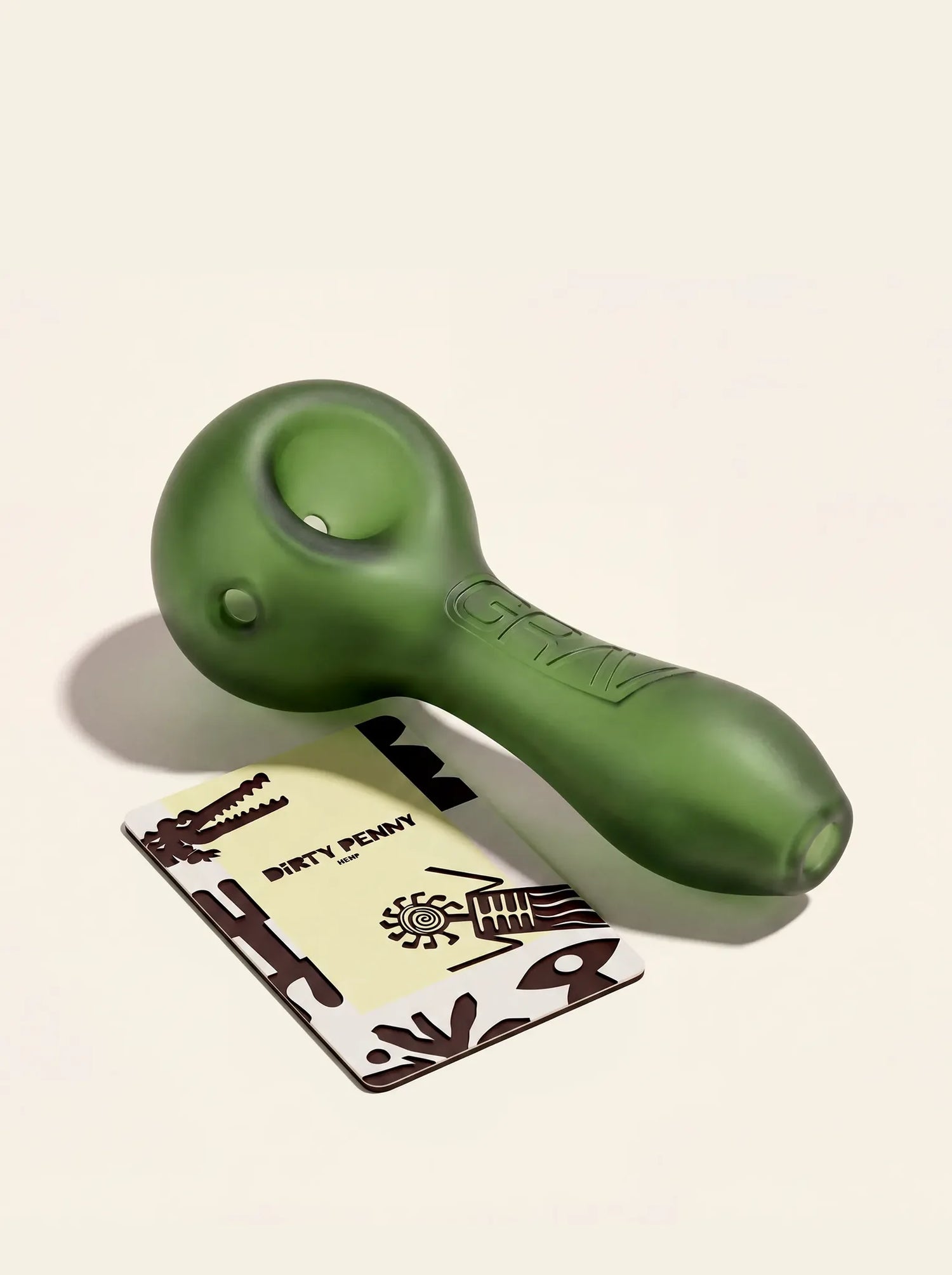 GRAV Sandblasted Spoon Glass Hand Pipe