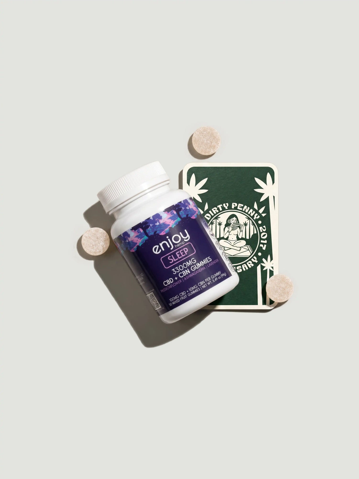 Enjoy Hemp Sleep 3300mg CBD + CBN Mixed Fruits Gummies 30ct
