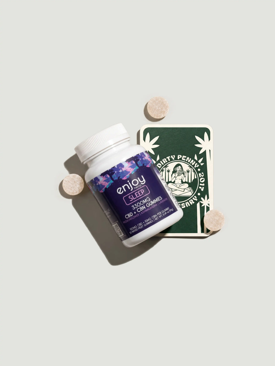 Enjoy Hemp Sleep 3300mg CBD + CBN Mixed Fruits Gummies 30ct