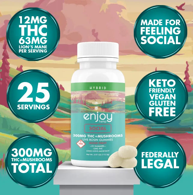 Social Gummies 300mg, 25ct
