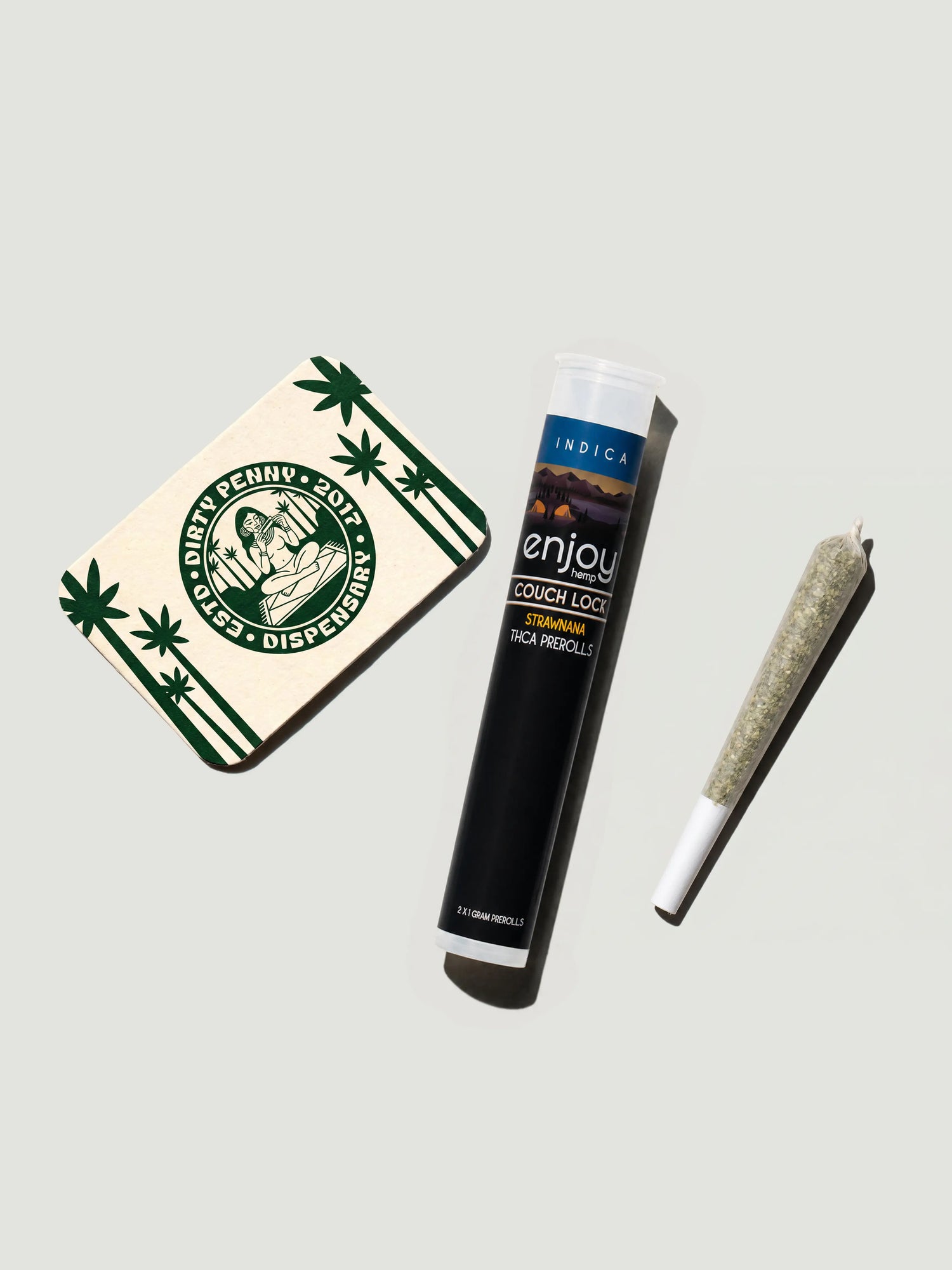 Enjoy Hemp THCA Preroll Couch Lock — Strawnana Indica 2-Pack