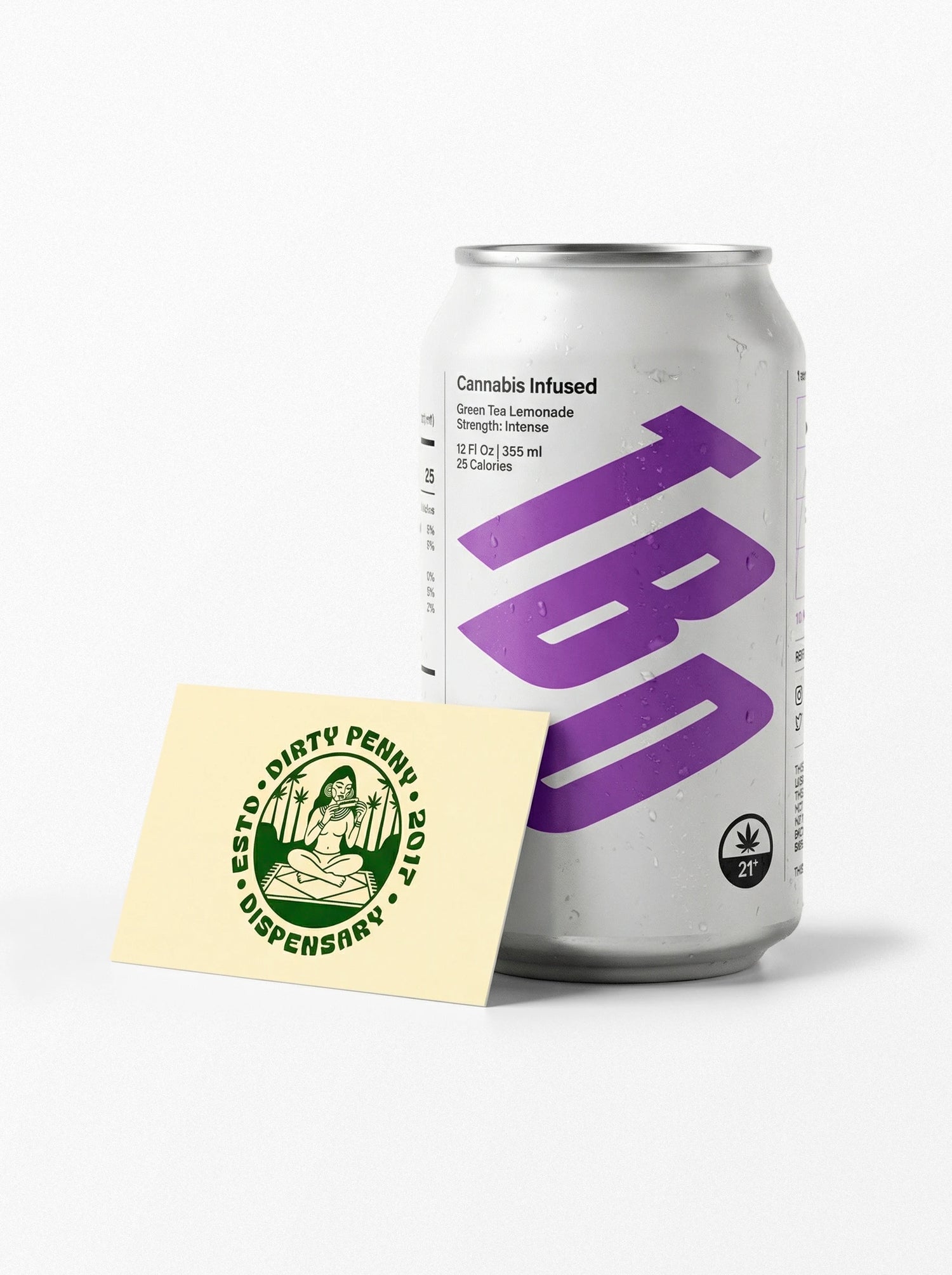 THC Infused Green Tea Lemonade Intense 25:25 355ml