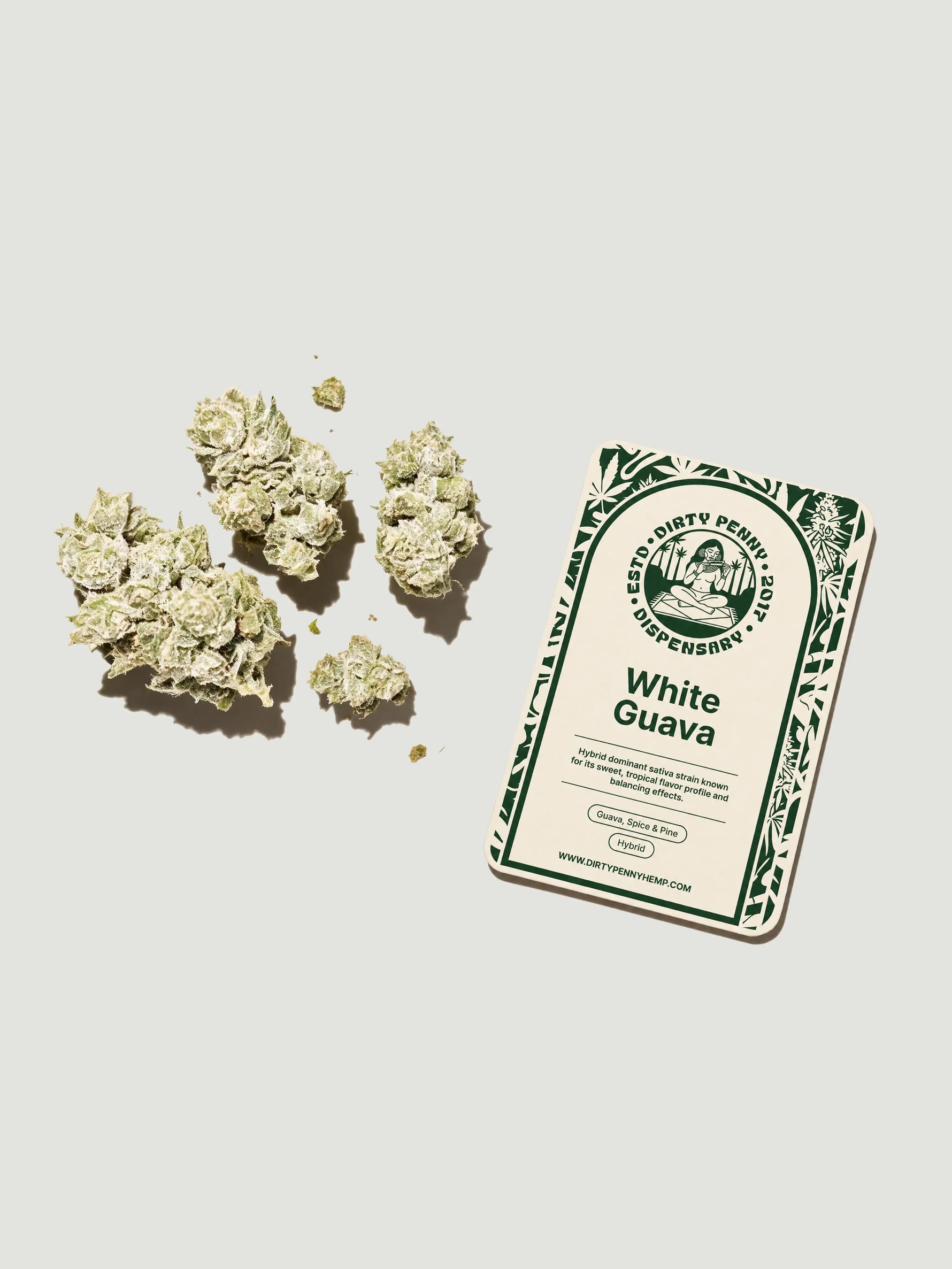White Guava THCA flower 3.5g - Dirty Penny Hemp Co