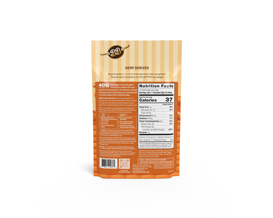 Infused Caramels, 100mg, 10ct