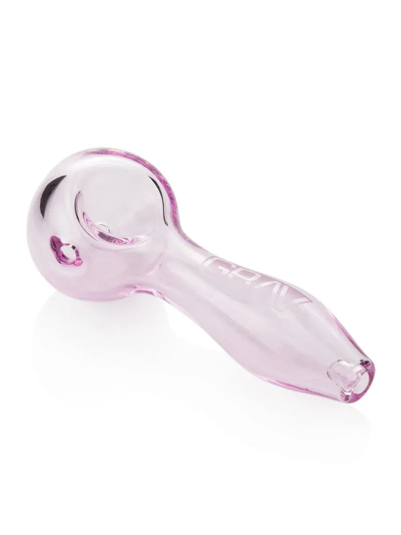 Classic Spoon Glass Hand Pipe, Pink