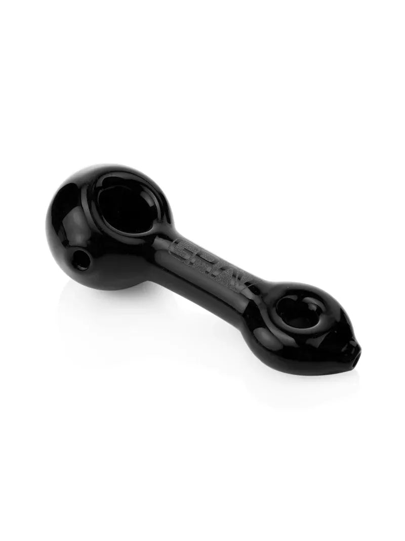 Mini Spoon Glass Hand Pipe, Black